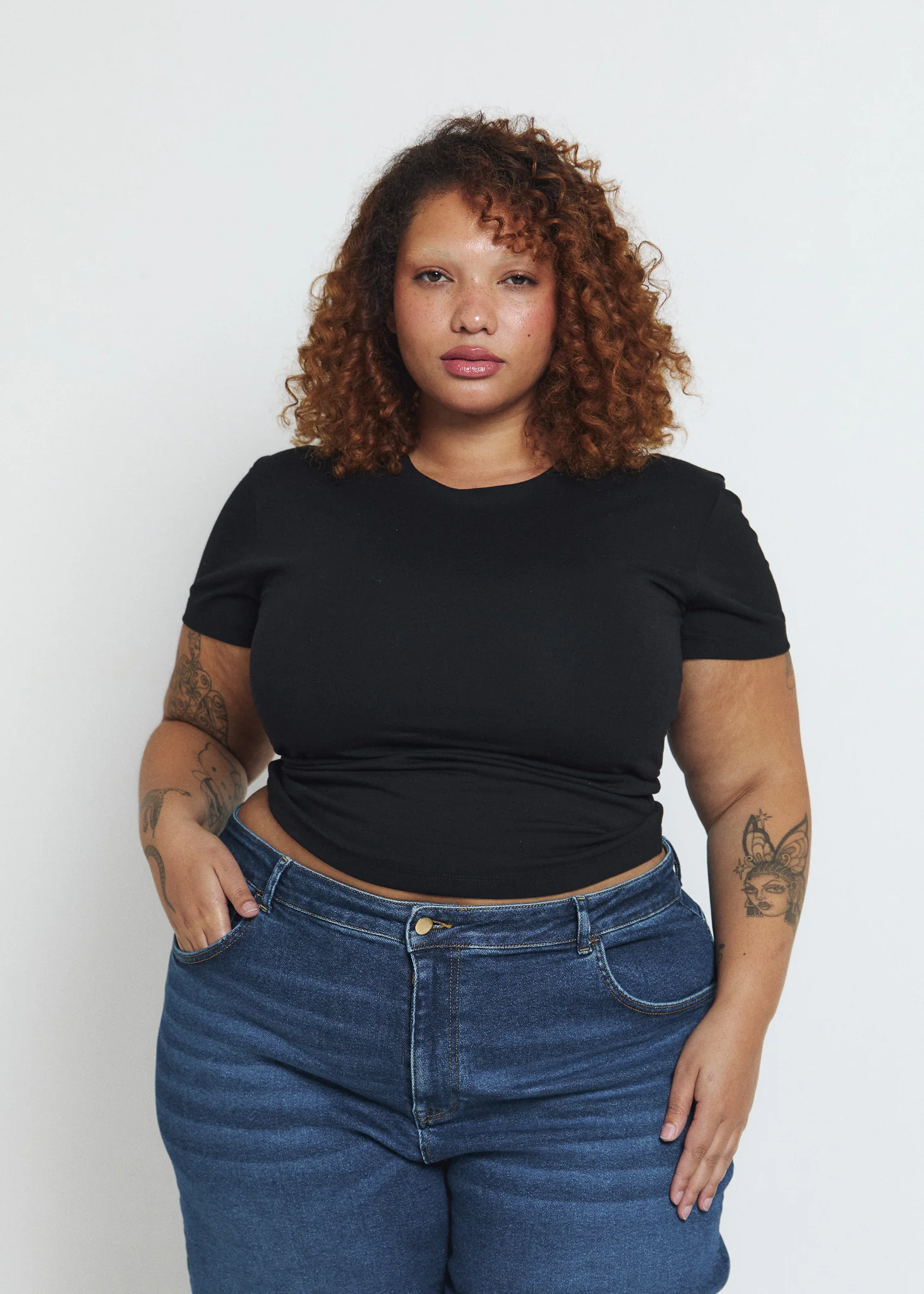 Double Layered Cotton Tee - Image 30